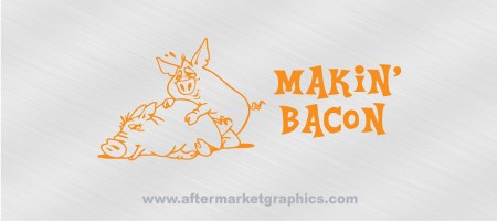 Makin Bacon Pig Decal